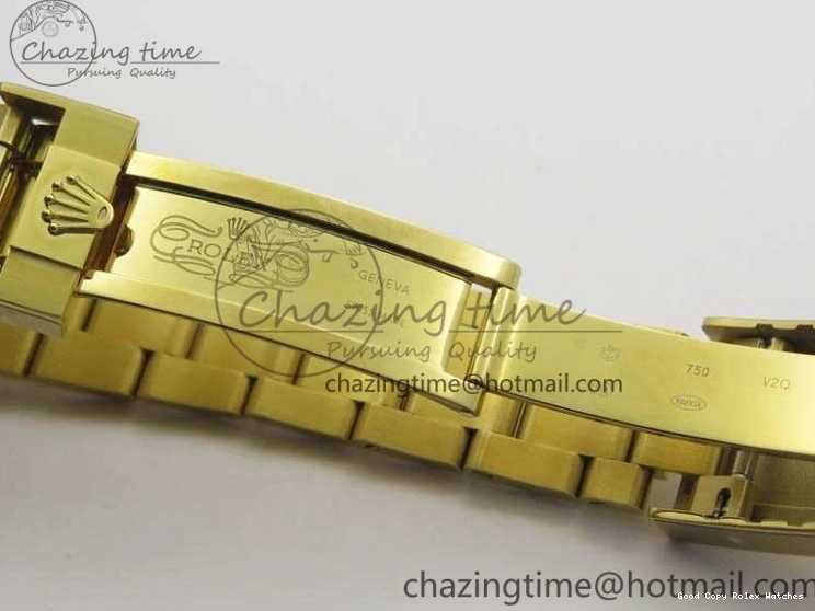 Best AAA Replica Sites Edition 3577 Bracelet II YG On YachtMaster YG Cozy 116688 Ceramic Bezel Best A White 1:1 Blue Dial JF 1224